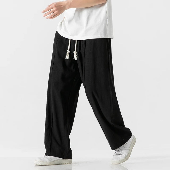 Enzo Relaxed Linen Trousers