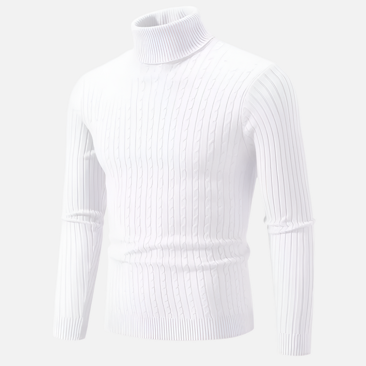 Alpine Ribbed Turtleneck Sweater