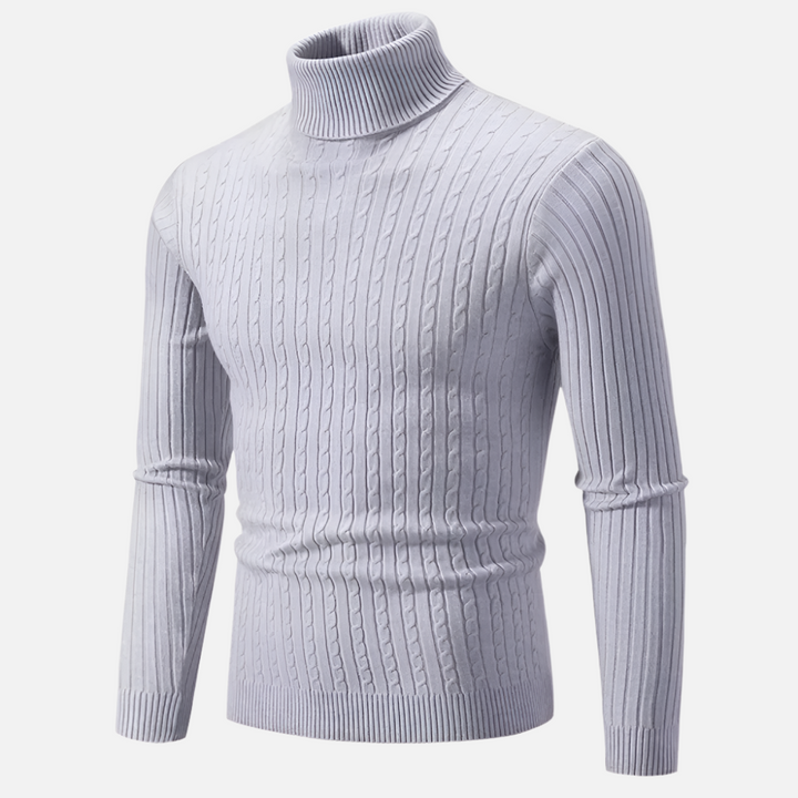 Alpine Ribbed Turtleneck Sweater