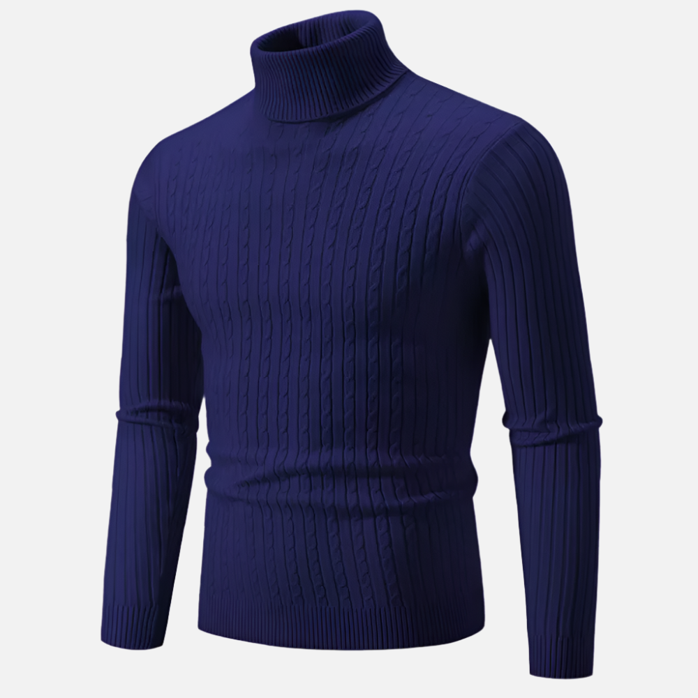 Alpine Ribbed Turtleneck Sweater