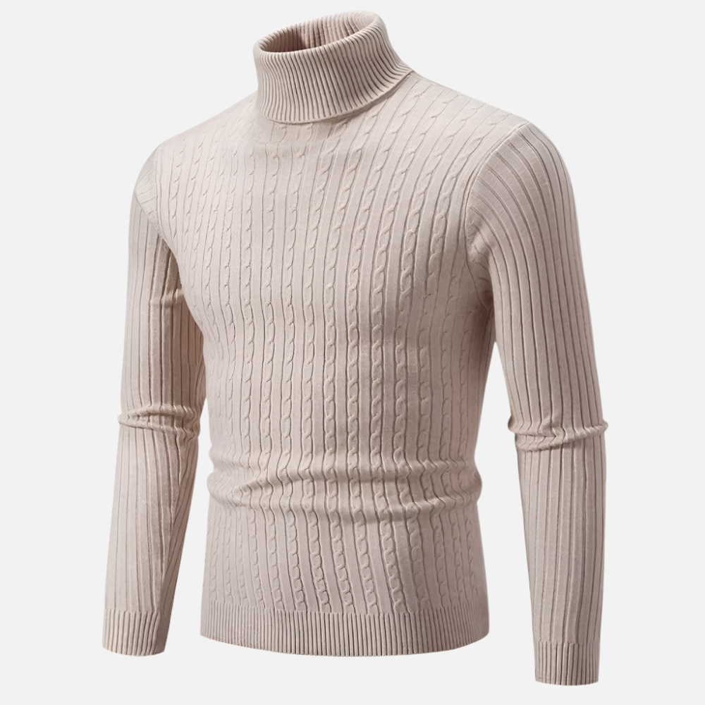 Alpine Ribbed Turtleneck Sweater