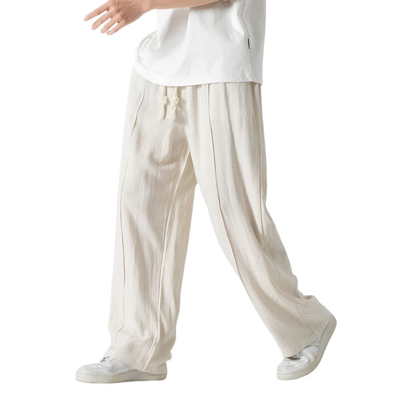 Enzo Relaxed Linen Trousers