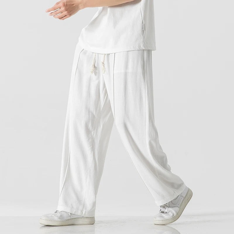 Enzo Relaxed Linen Trousers