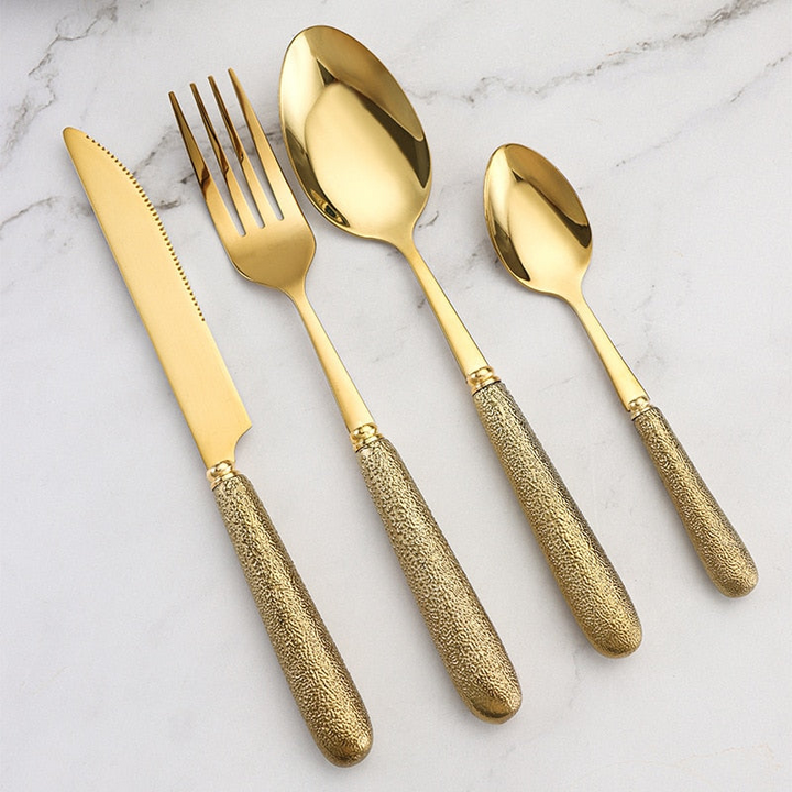 Lux Titanium Bistro Flatware Set