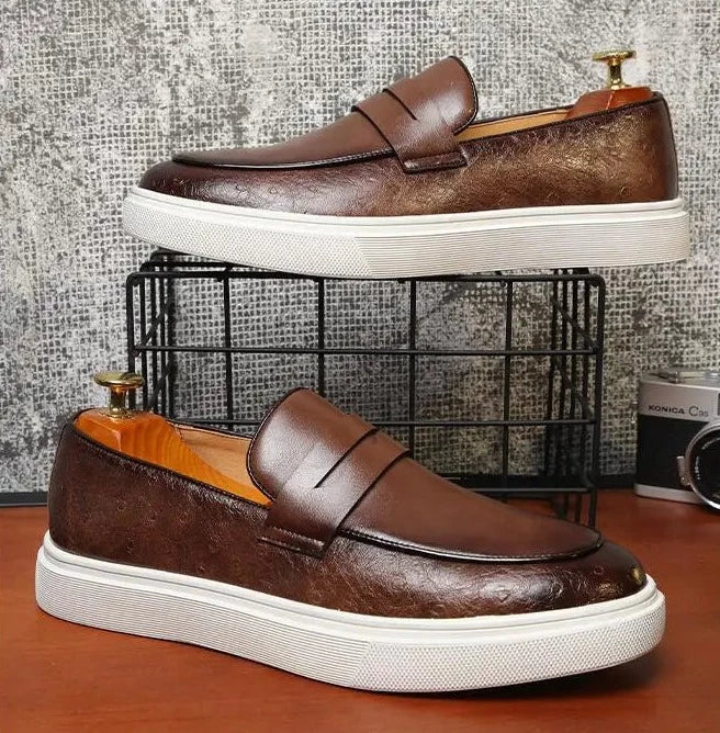 Hudson Leather Penny Loafers