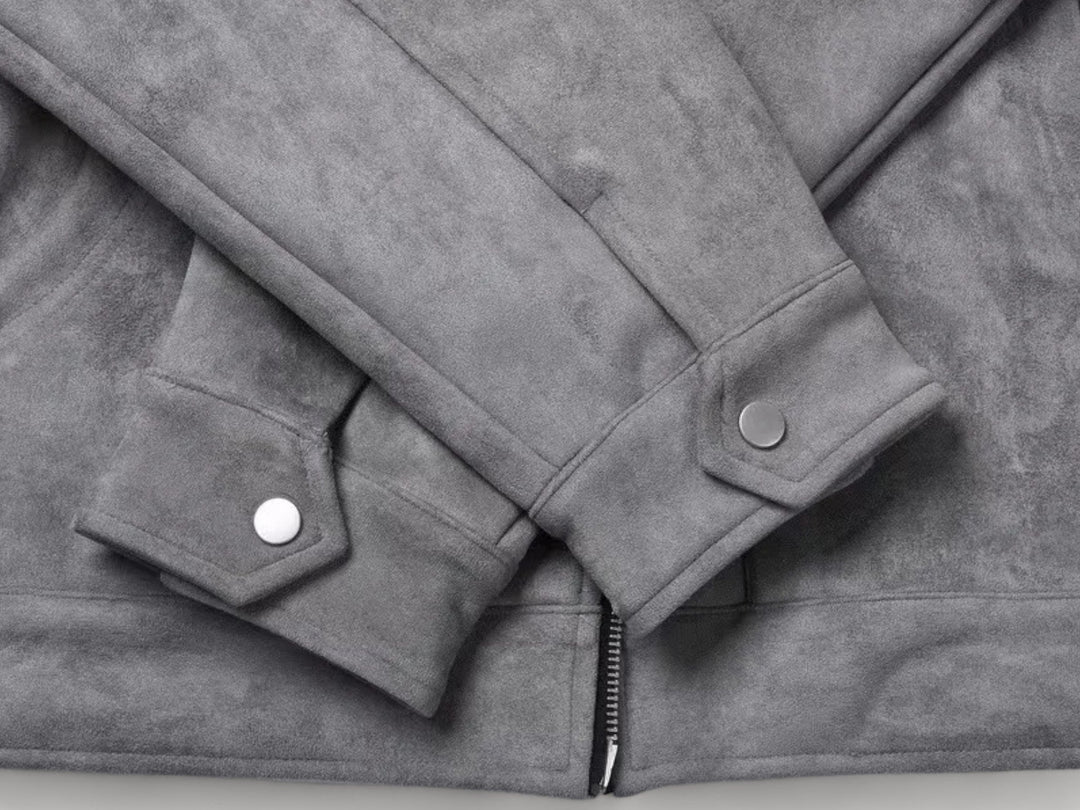 Ashen Suede Field Jacket