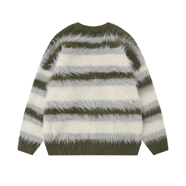 Merino Wool Striped Cardigan