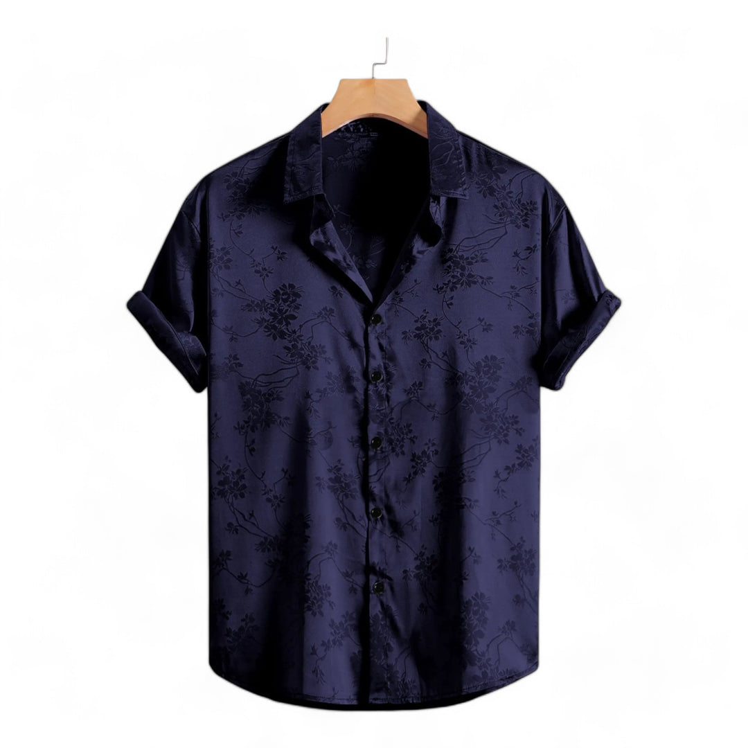 Sam Carter's Midnight Noir Silk Shirt