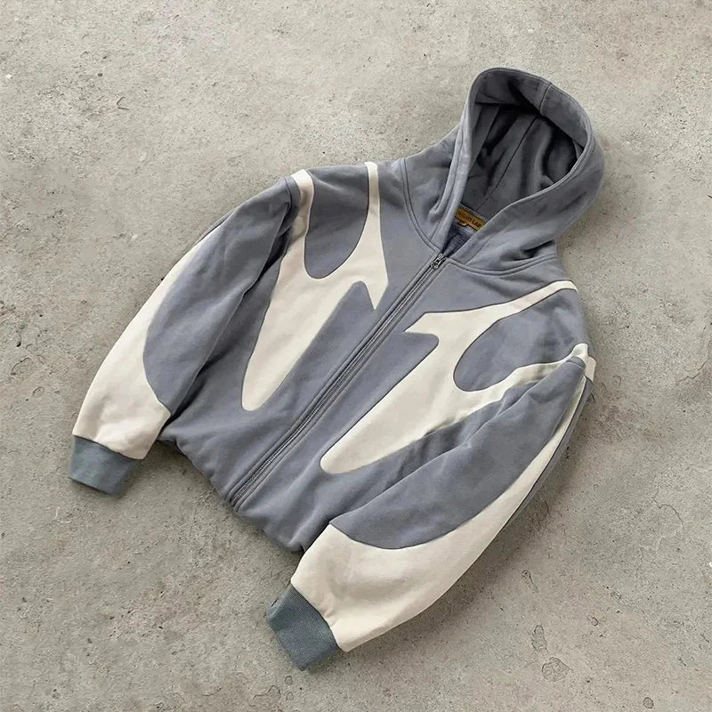 Velocity Wave Zip-Up Hoodie