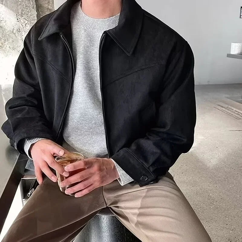 Vintage Suede Zip-Up Jacket