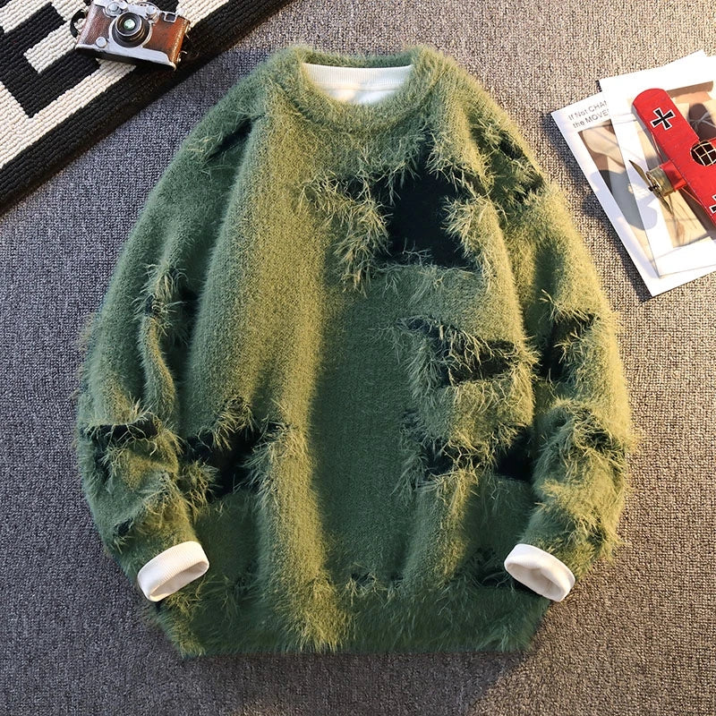 Edgewood Textured Wool Crewneck