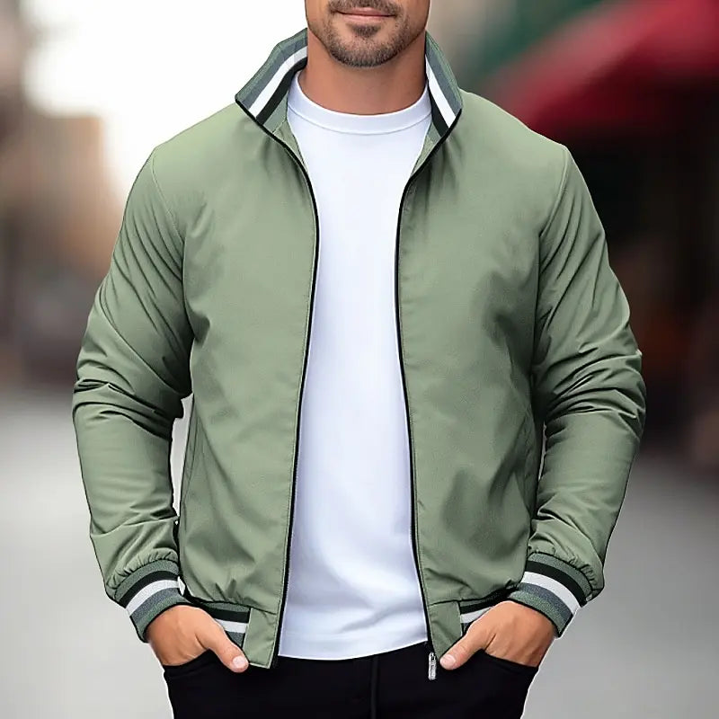 Bruno Amalfi Collar Bomber Jacket