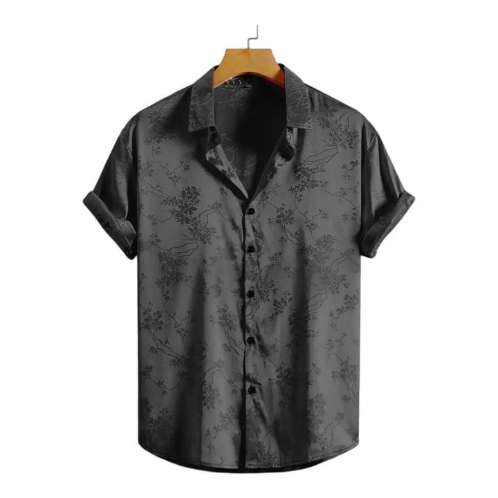 Sam Carter's Midnight Noir Silk Shirt