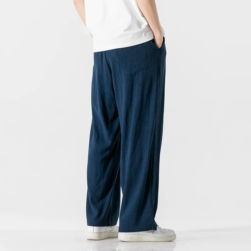 Enzo Relaxed Linen Trousers