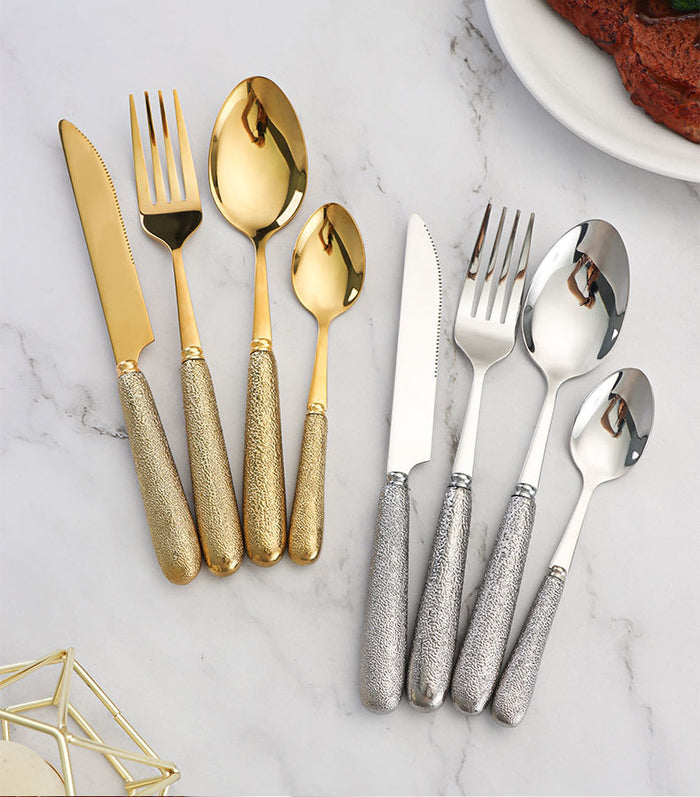 Lux Titanium Bistro Flatware Set