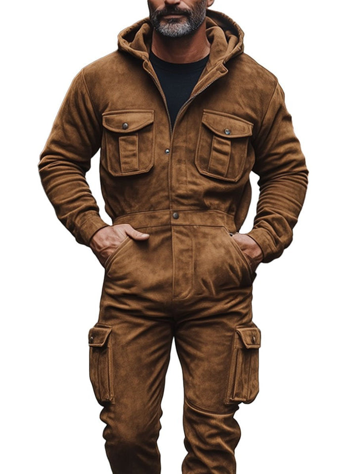 Timberline Suede Utility Jumpsuit