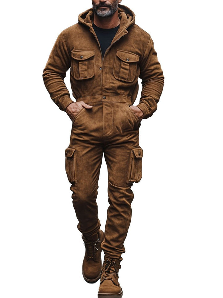 Timberline Suede Utility Jumpsuit