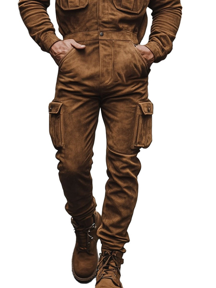 Timberline Suede Utility Jumpsuit